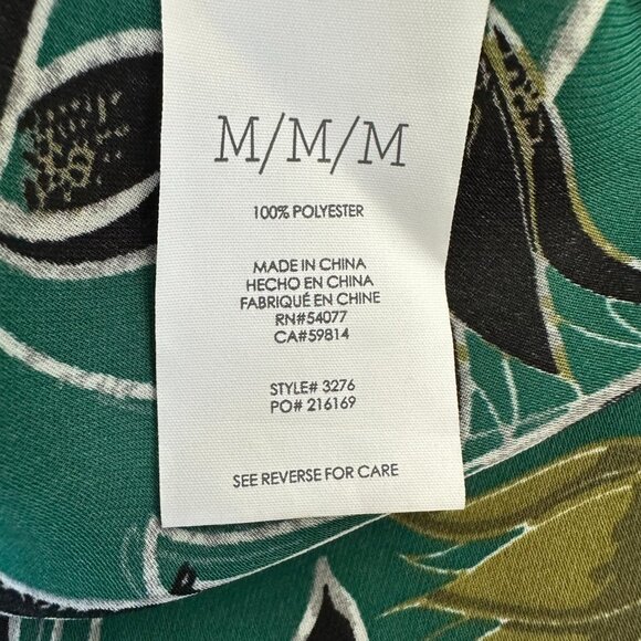 Cabi Tunic Tops Lot of 2 Size M Floral Yellow Green Sleeveless 3276 5547 - Picture 13 of 16